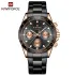 Naviforce NF9193 luxury China men quartz watch stylish Stainless steel band 3 dials week display character business wristwatch